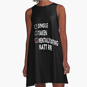 Mentally Dating Matt Rife A Line Dress