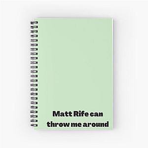 Matt Rife can throw me a Spiral Notebook