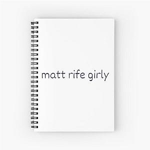 Matt Rife Spiral Notebook