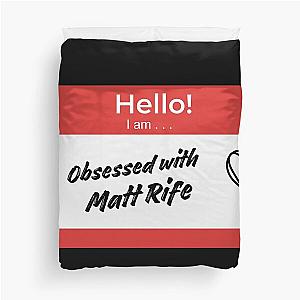 Obsessed Matt Rife Duvet Cover