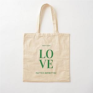 Matteo Berrettini Tennis Ranking Cotton Tote Bag