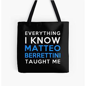 Everything I Know Matteo Berrettini All Over Print Tote Bag