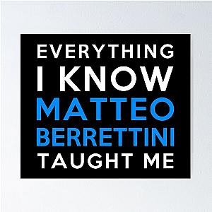 Everything I Know Matteo Berrettini Poster