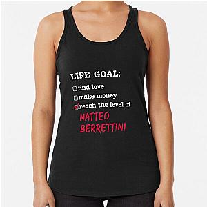 Life Goal Matteo Berrettini Racerback Tank Top