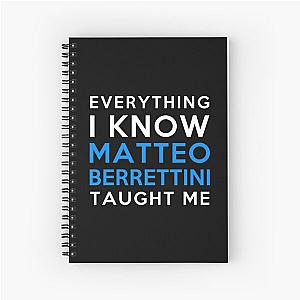 Everything I Know Matteo Berrettini Spiral Notebook