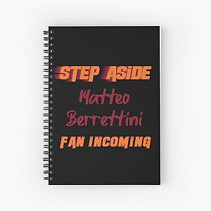 Matteo Berrettini Step Aside incoming fan notebook