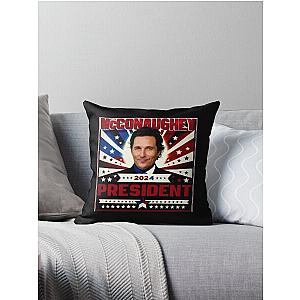 Matthew McConaughey Throw Pillow