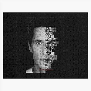 Black and White Matthew McConaughey Jigsaw Puzzle Quote