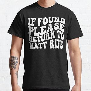 matt rife official, matt rife comedian Classic T-Shirt RB0809