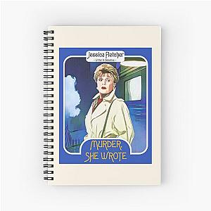 Jessica Fletcher Trading Card ))(( Murder She Wrote Fan Art Spiral Notebook