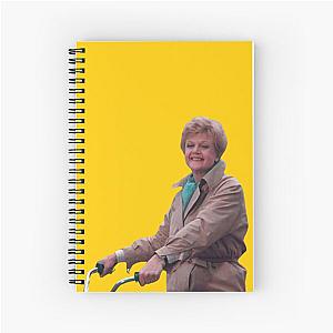 Jessica Fletcher Bike Murder She Wrote Angela Lansbury Yellow Spiral Notebook