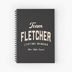 Team Fletcher Lifetime Member Funny Personalized Name Fletcher Spiral Notebook