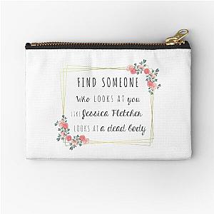 Find someone - Jessica Fletcher & dead body Zipper Pouch