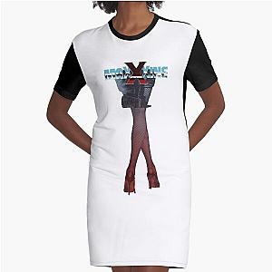 maxxxine (mia goth) dithered Graphic T-Shirt Dress