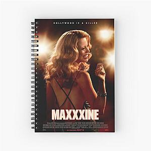 Maxxxine movie poster Mia Goth A24 Spiral Notebook