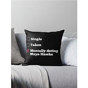 Mentally Dating Maya Hawke Throw Pillow