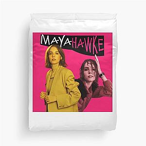 Mens Funny Dustin Henderson Maya Hawke Gifts Movie Fans Duvet Cover