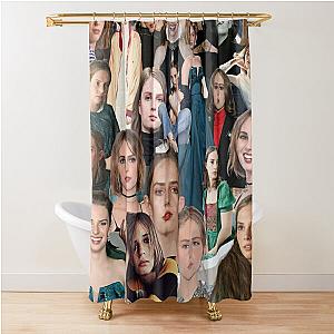 Maya Hawke Abstract Collage Art Shower Curtain