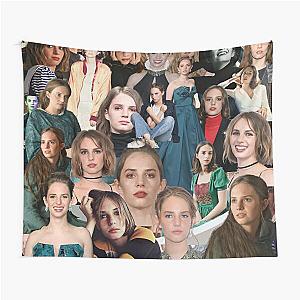 Maya Hawke Abstract Collage Art Tapestry