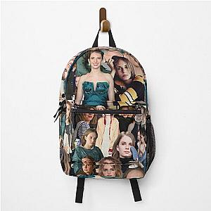 Maya Hawke Abstract Collage Art Backpack