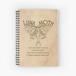 LUNA MOTH - MAYA HAWKE SONG ART Spiral Notebook