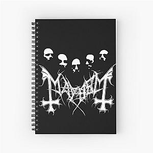 Mayhem - Norway Band - Original Logo - Fanart  Spiral Notebook