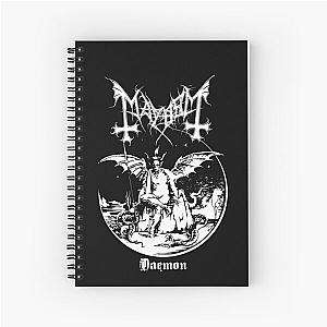 Mayhem - Norway Band - Original Logo - Fanart - Daemon Album Cover Spiral Notebook