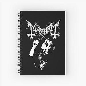 Mayhem - Norway Band - Original Logo - Fanart In Memory of Per Yngve Ohlin - Dead Spiral Notebook