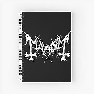 Mayhem - Norway Band - Original Logo - Fanart  Spiral Notebook