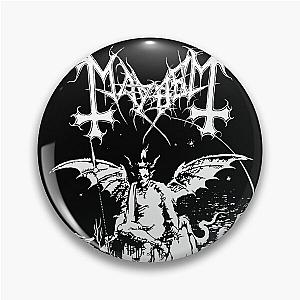 Mayhem - Norway Band - Original Logo - Fanart - Daemon Album Cover Pin