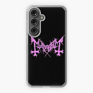 Mayhem - Norway Band - Original Logo - Fanart - Pink Edition Samsung Galaxy Soft Case