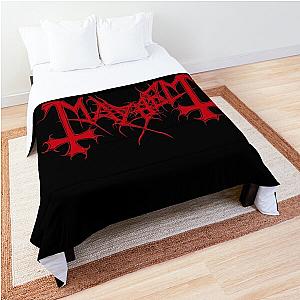 Mayhem - Norway Band - Original Logo - Fanart - Red Edition Comforter