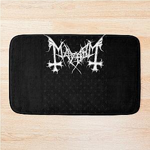 Mayhem Norway Band Original Logo Fanart  Bath Mat