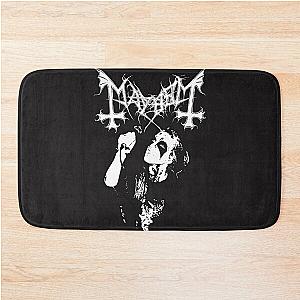 Mayhem Norway Band Original Logo Fanart In Memory of Per Yngve Ohlin Dead Bath Mat