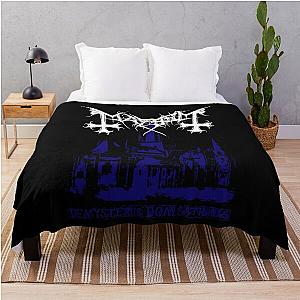 Mayhem - Norway Band - Original Logo - Fanart - De Mysteriis Dom Sathanas - Blue Throw Blanket