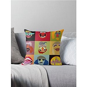 Dr. Teeth and the Electric Mayhem ft Lips Throw Pillow