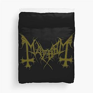 Mayhem - Norway Band - Original Logo - Fanart - Gold Edition Duvet Cover