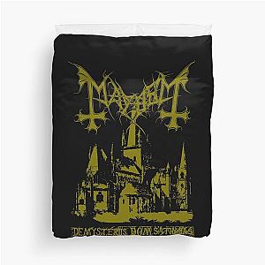 Mayhem - Norway Band - Original Logo - Fanart - De Mysteriis Dom Sathanas - Gold Duvet Cover