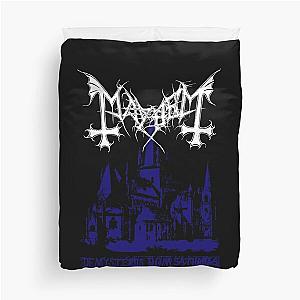 Mayhem - Norway Band - Original Logo - Fanart - De Mysteriis Dom Sathanas - Blue Duvet Cover