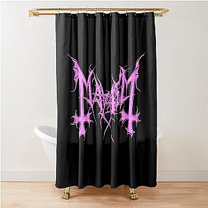 Mayhem - Norway Band - Original Logo - Fanart - Pink Edition Shower Curtain