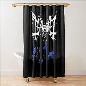 Mayhem - Norway Band - Original Logo - Fanart - De Mysteriis Dom Sathanas Shower Curtain