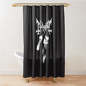 Mayhem Norway Band Original Logo Fanart In Memory of Per Yngve Ohlin Dead Shower Curtain