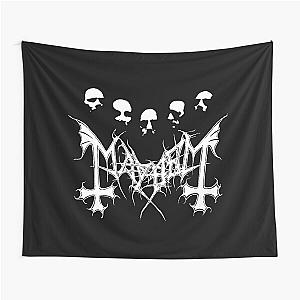 Mayhem - Norway Band - Original Logo - Fanart  Tapestry