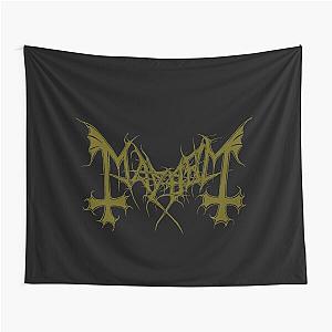 Mayhem - Norway Band - Original Logo - Fanart - Gold Edition Tapestry