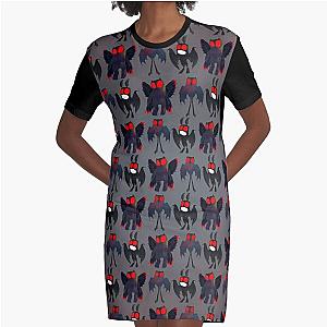 Mothman Mayhem  Graphic T-Shirt Dress