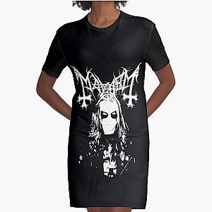 Mayhem - Norway Band - Original Logo - Fanart In Memory of Per Yngve Ohlin - aka Dead Graphic T-Shirt Dress