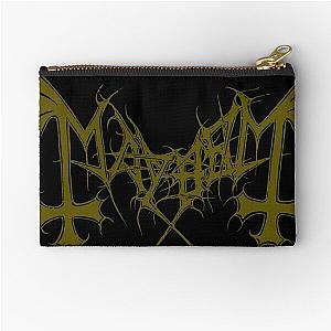 Mayhem - Norway Band - Original Logo - Fanart - Gold Edition Zipper Pouch