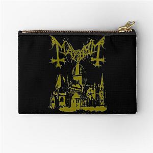 Mayhem - Norway Band - Original Logo - Fanart - De Mysteriis Dom Sathanas - Gold Zipper Pouch