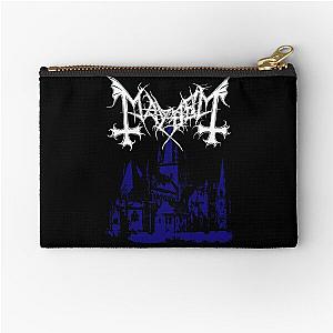 Mayhem - Norway Band - Original Logo - Fanart - De Mysteriis Dom Sathanas - Blue Zipper Pouch