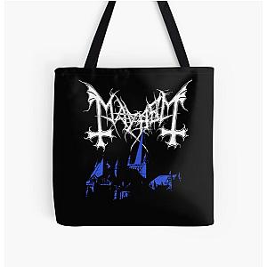 Mayhem - Norway Band - Original Logo - Fanart - De Mysteriis Dom Sathanas All Over Print Tote Bag